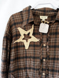 Patched In Plaid Shirt
