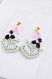 Pink Grinch Earrings