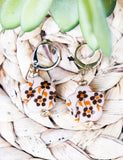 Autumn Bloom Huggie Hoops