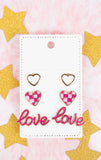 Love Pink Earring Set