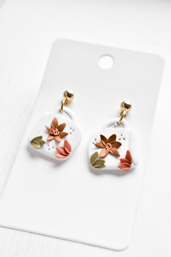 Floral Mug Earrings