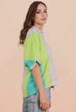 Neon Color Block Top