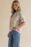 Feeling Floral Patchwork Top