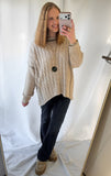 Charming Cable Knit Sweater