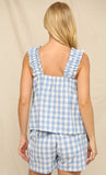 Gingham Blue Set