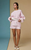 Pink Gingham Shorts Set