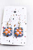 Quilt Block Dangle Earrings