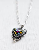 Check Heart Necklace