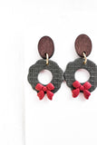 Christmas Wreath Earrings