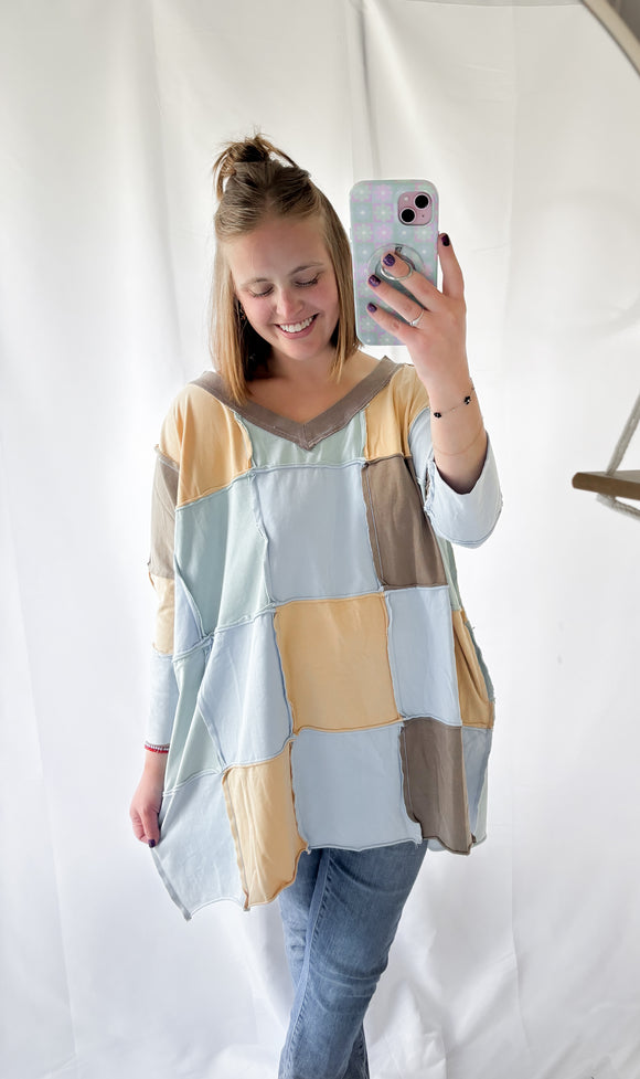 Bluebird Patched Top