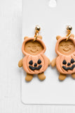 Pumpkin Bear Earrings