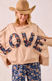 Patched Love Sweatshirt