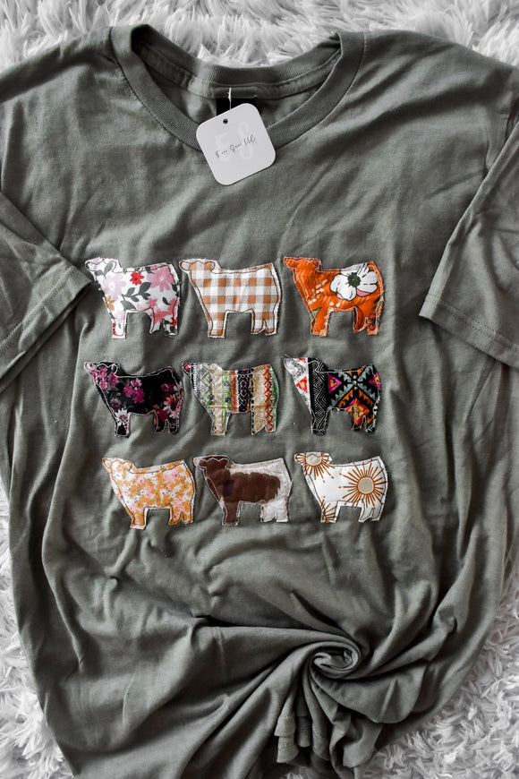 Cow Appliqué Tee