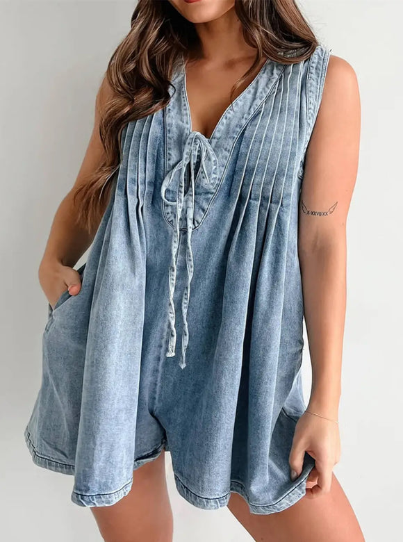 Dolly Denim Romper