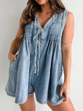 Dolly Denim Romper