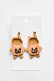 Pumpkin Bear Earrings
