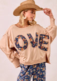 Patched Love Sweatshirt