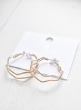 Wavy Gold Hoops