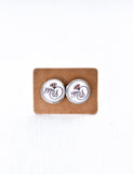 Glass Stud Earrings