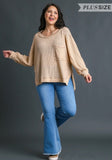 Cozy Waffle Knit Top