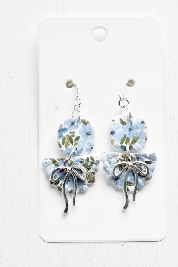 Floral Bow Earrings
