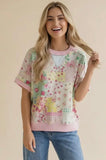 Feeling Floral Patchwork Top