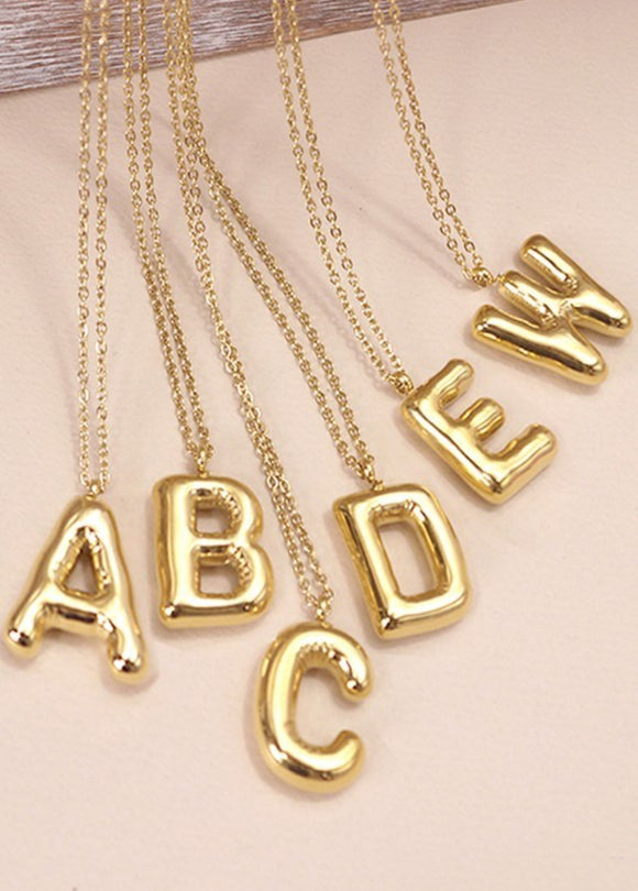 Golden Initial Necklace