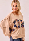 Patched Love Sweatshirt