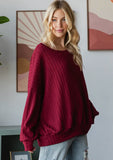 Maroon Knit