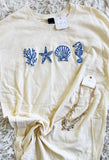 Embroidered Seashell Tee