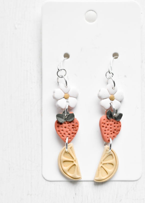 Floral Fruit Earrings