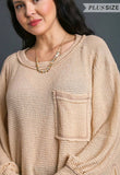 Cozy Waffle Knit Top