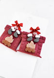 Christmas Fireplace Earrings