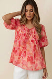 Bubble Floral Blouse