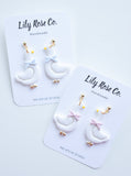Goose Bow Earrings