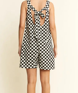 Checked In Romper