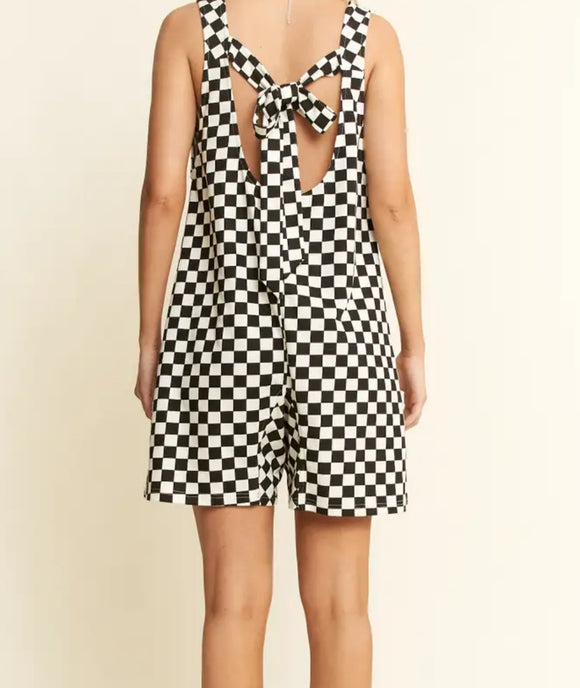 Checked In Romper