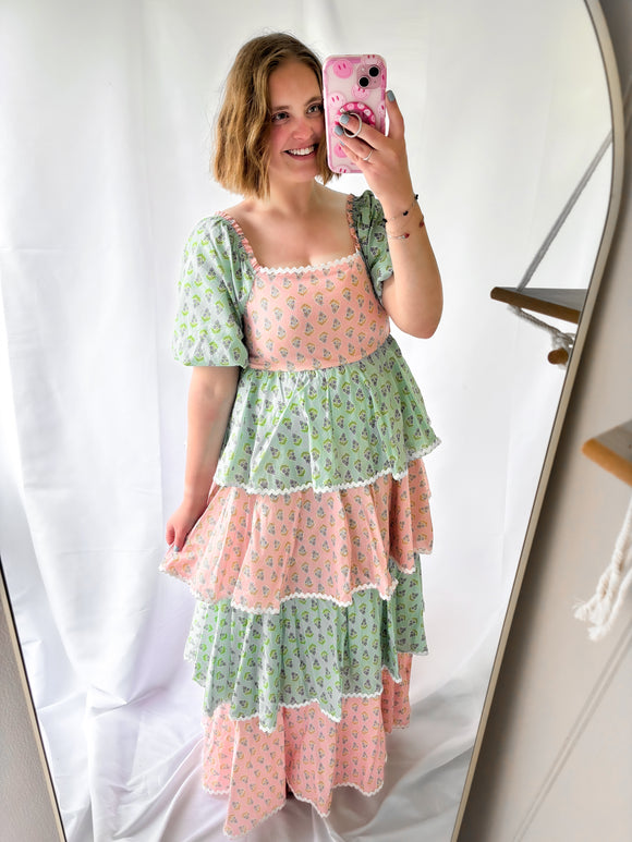 Vintage Jade Maxi Dress