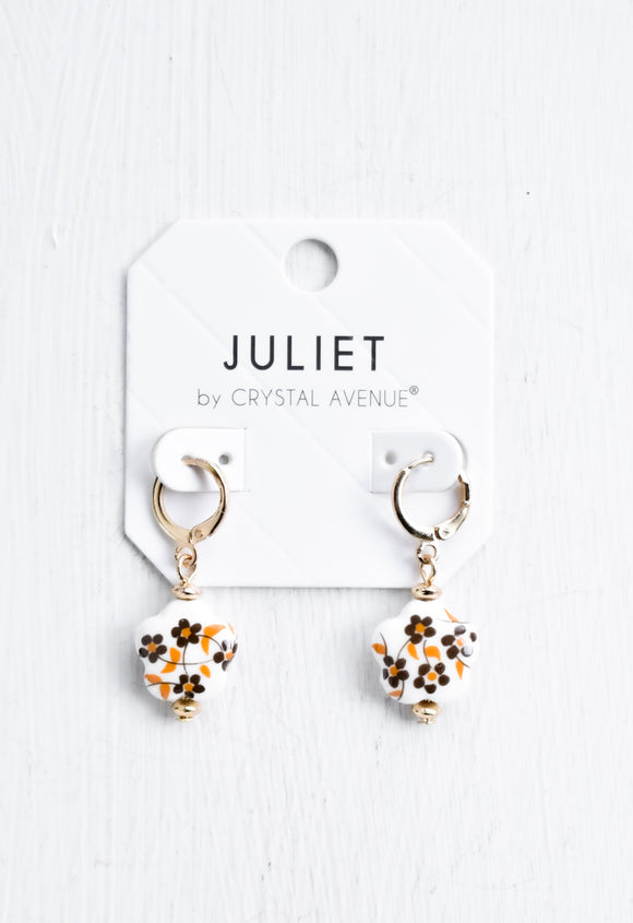 Autumn Bloom Huggie Hoops