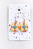 Quilt Block Dangle Earrings