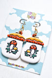 Retro Mushroom Earrings