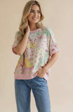 Feeling Floral Patchwork Top