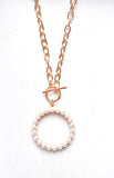 Pearl Toggle Necklace Set