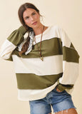 Olive Tree Slouchy Top
