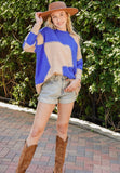Royal Color Block Sweater