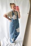 Petal Patchwork Overalls