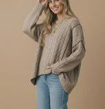Charming Cable Knit Sweater