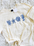 Embroidered Seashell Tee