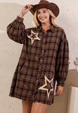 Patched In Plaid Shirt