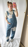 Petal Patchwork Overalls